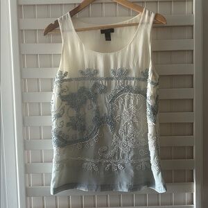 J. Crew Ivory Sleeveless Top